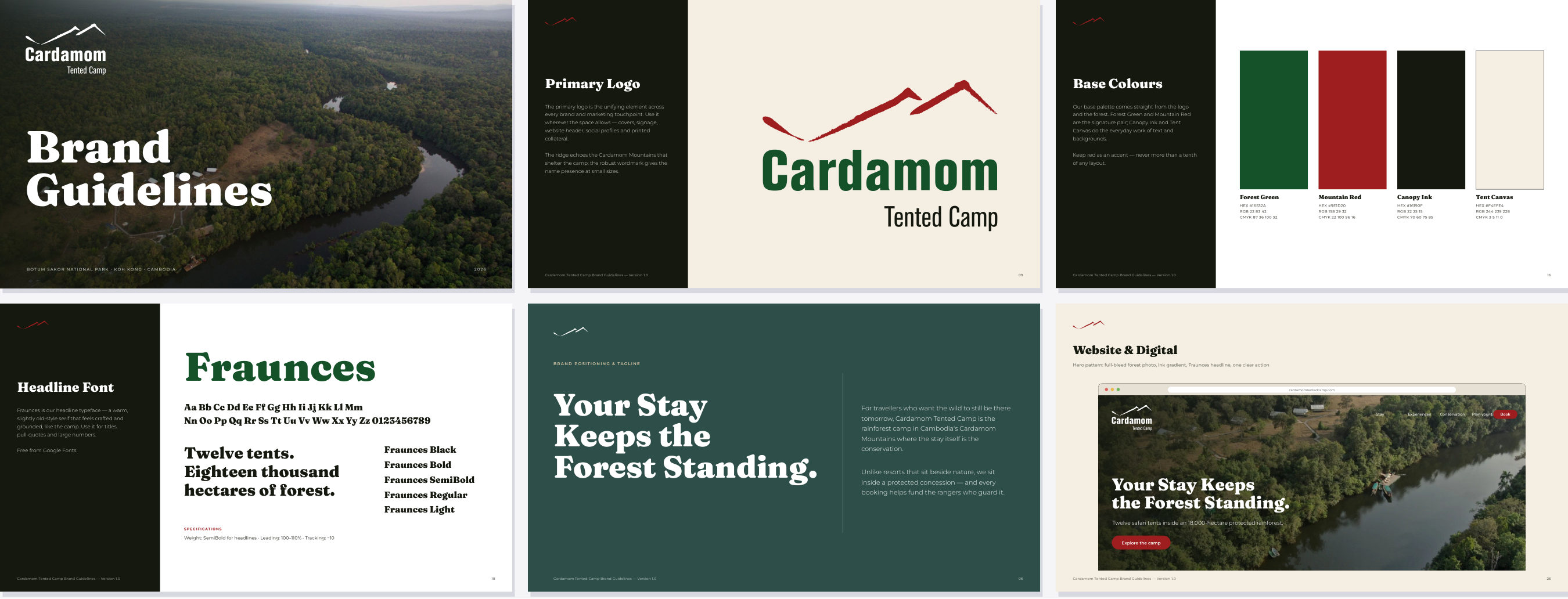 Cardamom Tented Camp brand book